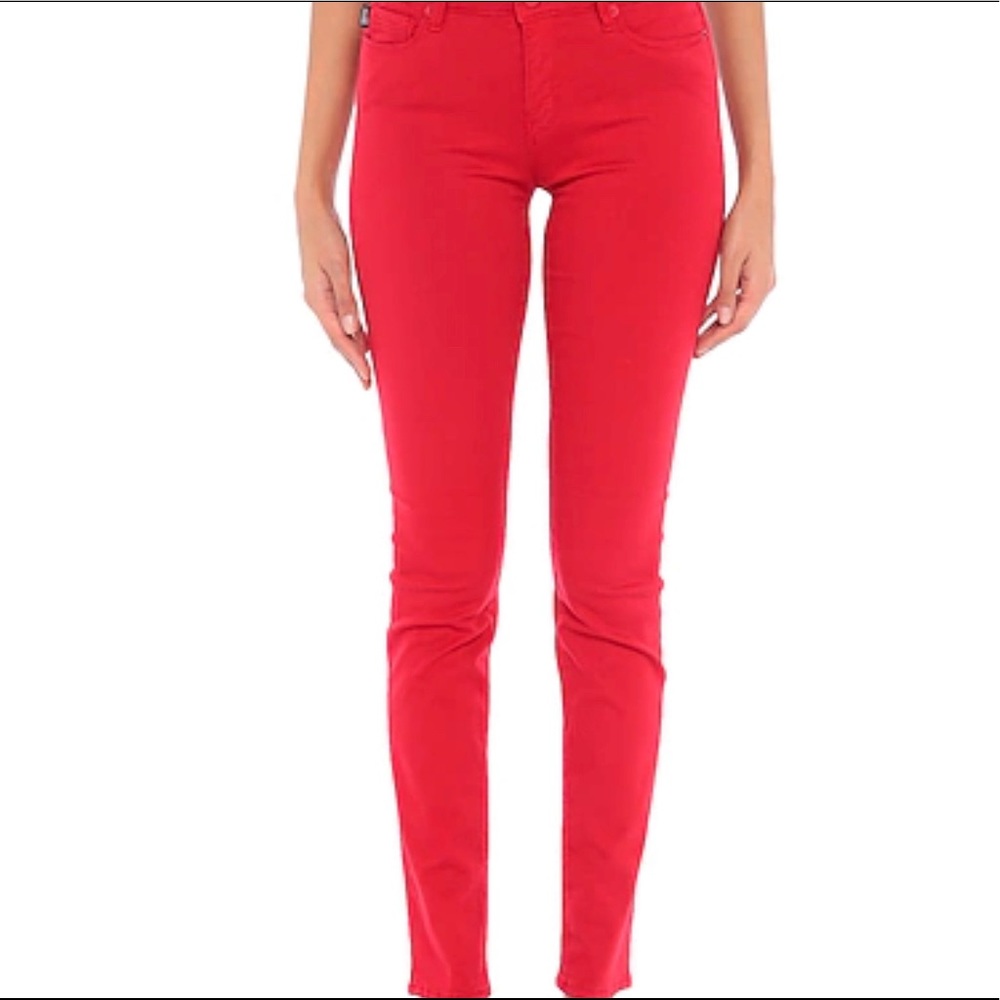Rare Love MOSCHINO Red Skinny Jeans Size 26